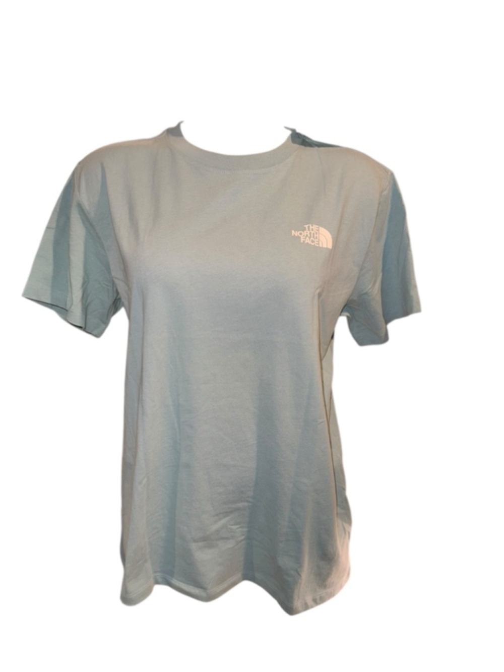 Women's The North Face Short Sleeve Tee S Light Blue White